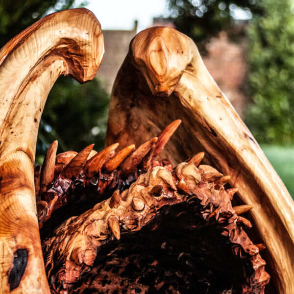 Dragon mouth sculpture 